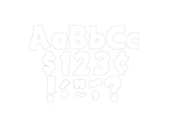 TCR White Fantastic 4" Letter Combo Pack