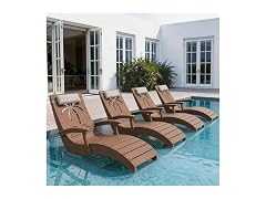 zzwhom in Pool Lounge Chairs Set of 4 with Armrests