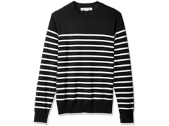 Amazon Essentials Men (S) Sweater Black White Plac