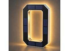 Infinite Basics Solar LED House Number Sign – 6.7" (0-9, A-D)