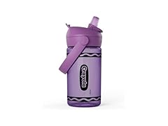 CamelBak Crayola Flip Straw Bottle, 14oz, Violet