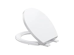 homfan Toilet Seat Cover, Round Toilet Seat w Quick-Release