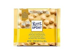 1CT Ritter Sport White Chocolate with Whole Hazelnuts