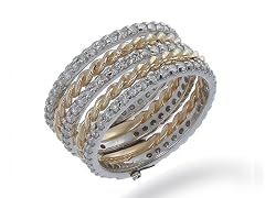 1.15 CT Diamond Stackable Rings 14K Gold