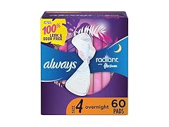 Always Radiant FlexFoam Pads Size 4 20 Count