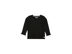 RuffleButts Black Knit Long Sleeve