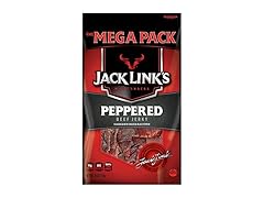Jack Links Beef Jerky, Peppered, 8 Ounce