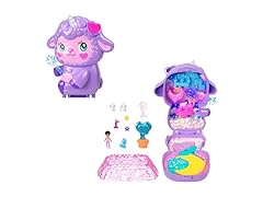 Polly Pocket Dolls & Playset, Cozy Dreamland Lamb Compact