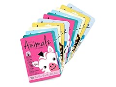 (12 Count) masque BAR Pretty Animalz Animal Character Sheet Mask