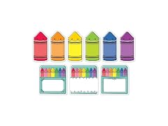 CTP Core Decor Doodle Crayons 6" Designer Cut-Outs