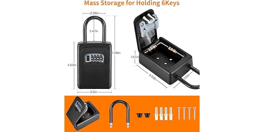 Fayleeko Portable Key Lock Box