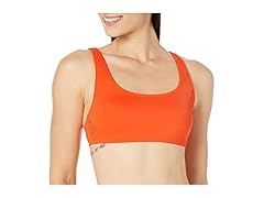 Amazon Essentials Scoop Neck Swim Crop Top (L)