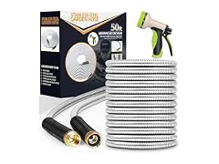 Unywarse 50FT Metal Garden Hose No-Kink