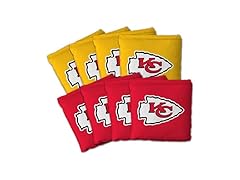 KANSAS CITY CHIEFS Cornhole Bags 8Pk