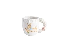 Mud Pie Stoneware Easter Bunny Mug with Figural Egg Handle