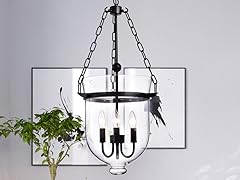 Hontiveria Metal and Glass Chandelier
