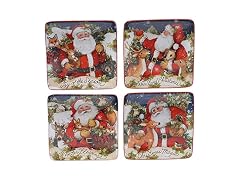 Magic of Christmas Santa 6" Canape Plates