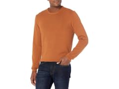 Amazon Essentials Men (L) Crewneck Sweater Rust
