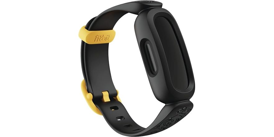 Montre Connectée Enfant Fitbit Ace 3 Édition Spéciale Minions - Jaune, Podomètre, Bluetooth
