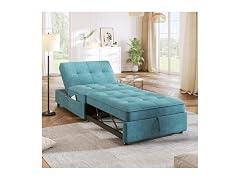 4-in-1 Convertible Sleeper Sofa, Teal