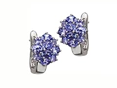 Sterling Silver Tanzanite Earring