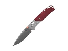 Benchmade Bugout Knife - Ash Gray/Red