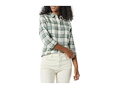 Amazon Essentials Women Long-sleeve Flannel Shirt