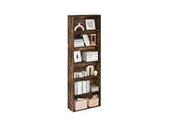 Furinno Jaya 6-Tier Bookcase Amber Pine