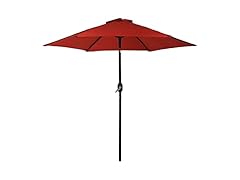 Sunnydaze Outdoor Patio Umbrella, 7.5' Burnt Orange