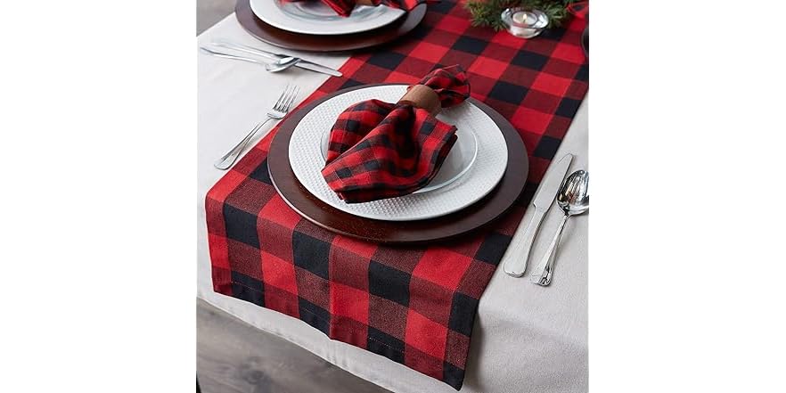 Pink Linen Placemat / Napkin (Set Of 4