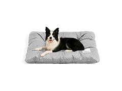 FUNNY FUZZY W2043 2 in 1 Dog Bed Crate Pad Light Grey XL
