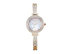 Citizen Women's Eco-Drive Dress Classic Crystal Bangle Watch