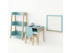 Humble Crew Kids Desk and Chair Set with Bookcase, Toddler Activity Table