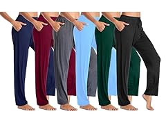 3Pk Womens Loose Fit Classic Lounge Pants
