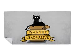 Wanted Schrodinger's Cat Beach Towel