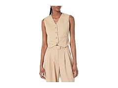 The Drop Women Sadie Cropped Slim Vest