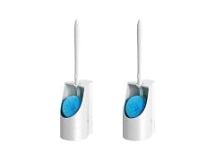 Toilet Brush 2 Pack with Holder Set