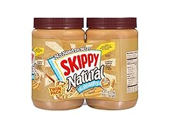 Skippy Natural Creamy Peanut Butter Spread Twin Pack