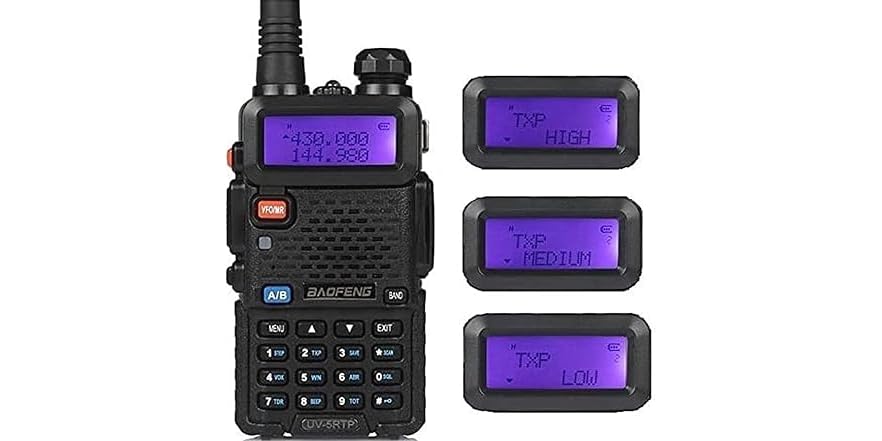 (2 Pack) BAOFENG UV-5RTP 8/4/1W Two-Way Radio
