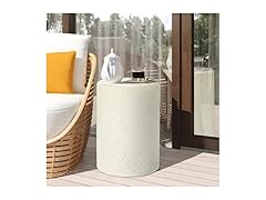 LuxenHome Outdoor Side Table, 18 Inch