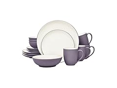 Noritake Colorwave Plum 16-Piece Coupe Dinnerware Set