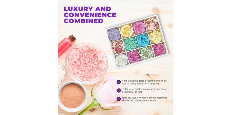 Makady Aromatherapy Shower Steamers - Variety Set of 12 (2 Pack)