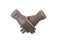 REDESS Winter Leather Gloves for Women