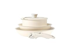 OVENTE 5Pcs Ceramic Pots and Pans Set Non Stick