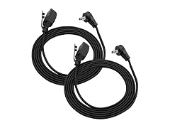 Clear Power 2PK 9FT 3 Outlet Fabric Indoor Extension Cord 16/2 SPT-2