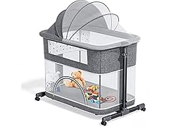 3-in-1 Baby Bassinet Bedside Crib