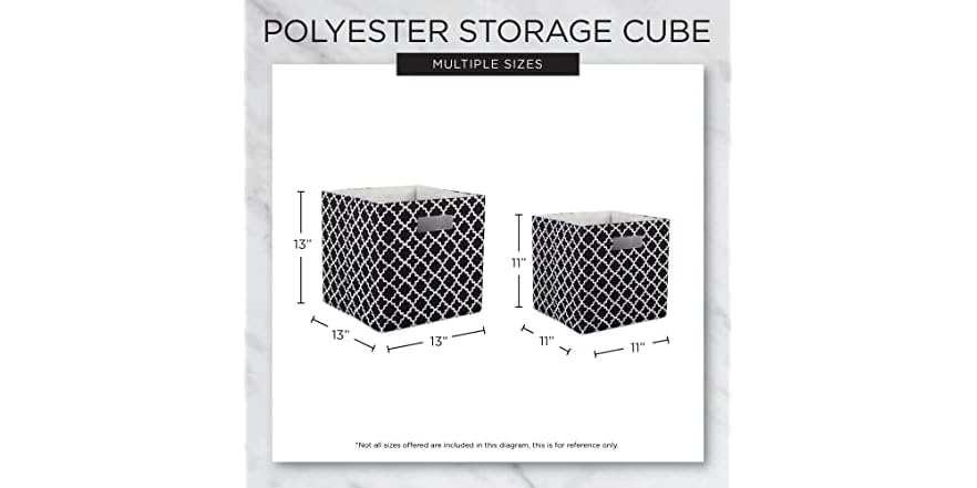 DII Polyester Cube Storage Collection