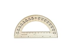Student Protractor 180 Degree 6 Inch Ruler
