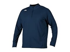 Men's Quarter Zip Pullover L Navy