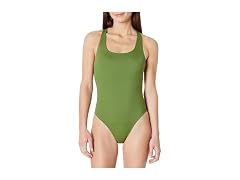 Amazon Essentials Women (L) Swimsuit Olive